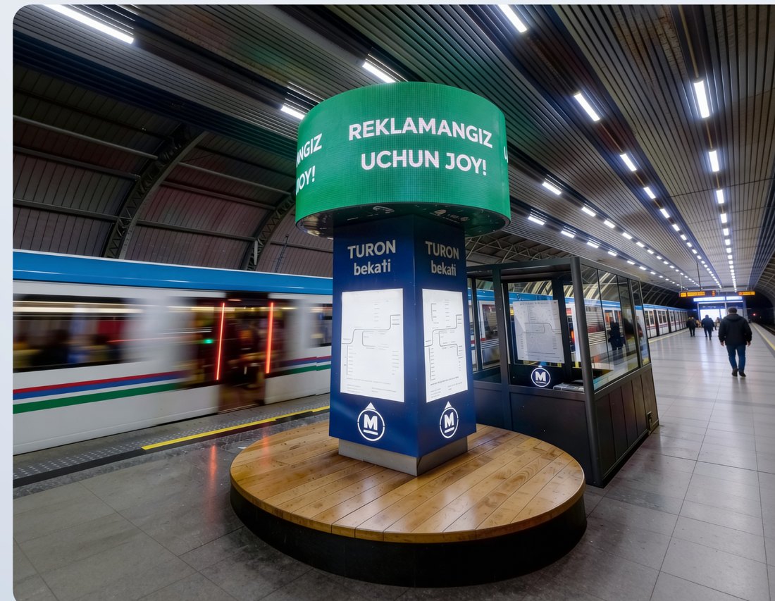 Реклама в Ташкентском метро